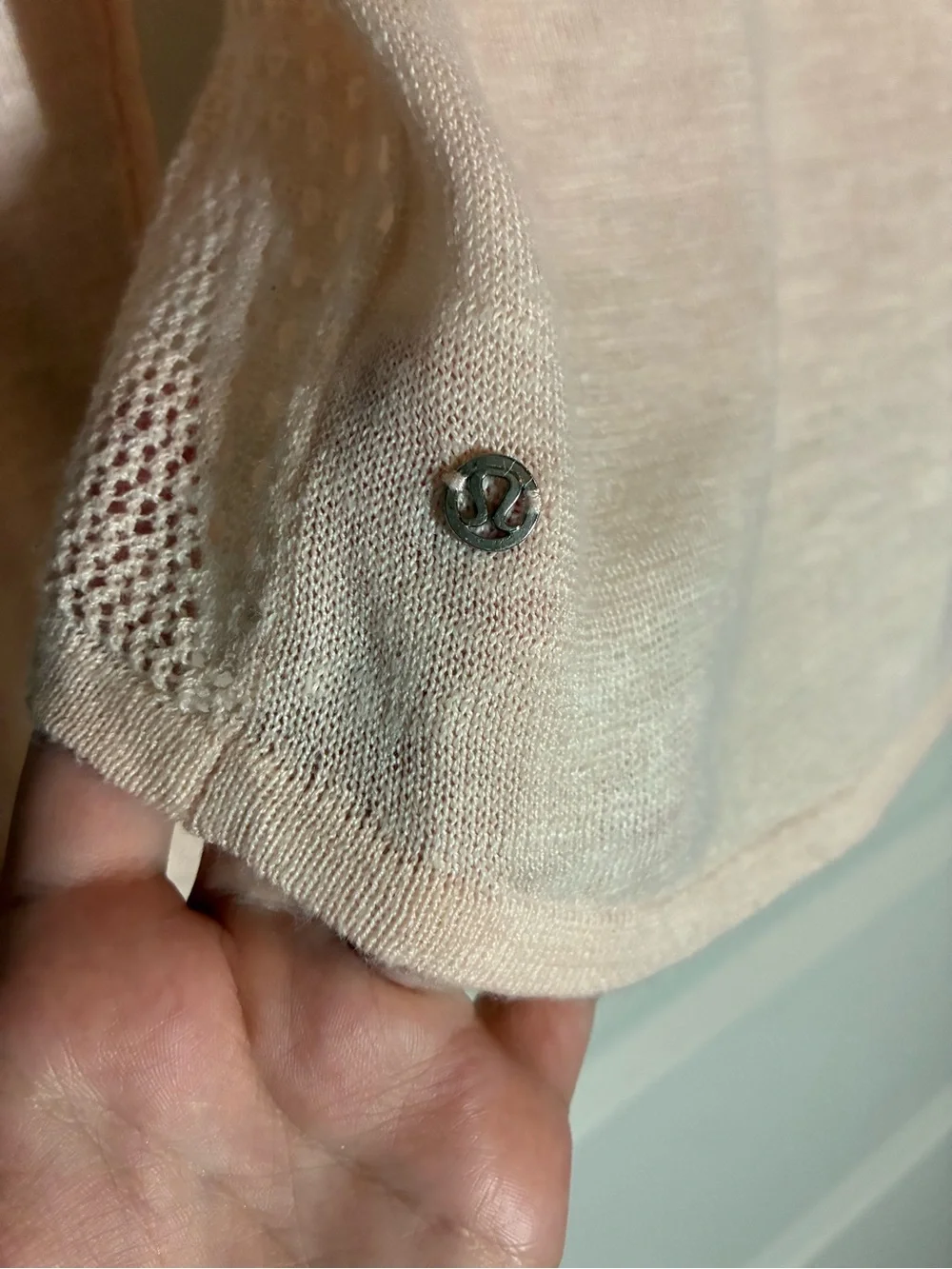 Lululemon Still Movement Sweater *Linen in Butter Pink Size 8/10
